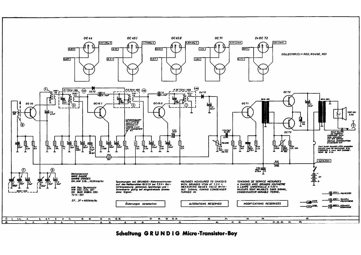 Grundig Micro Transistor Boy Schematic