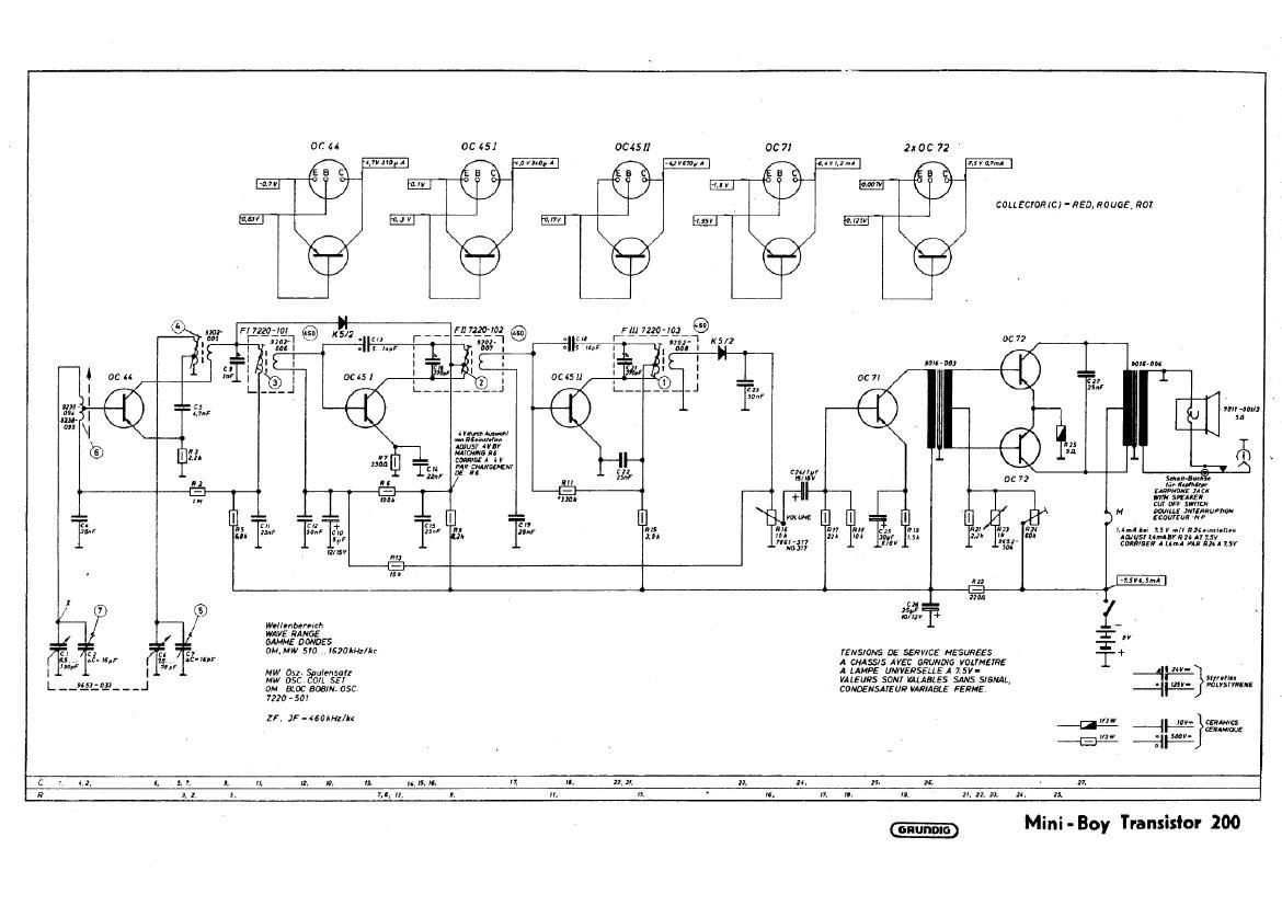 Grundig Mini Boy Transistor 200 Schematic