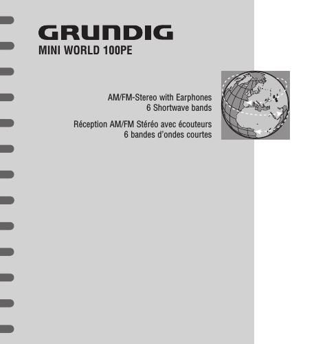 Grundig MiniWorld 100 PE Owners Manual