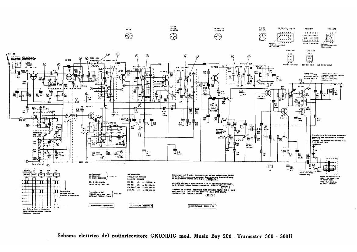 Grundig Music Boy 206 Schematic