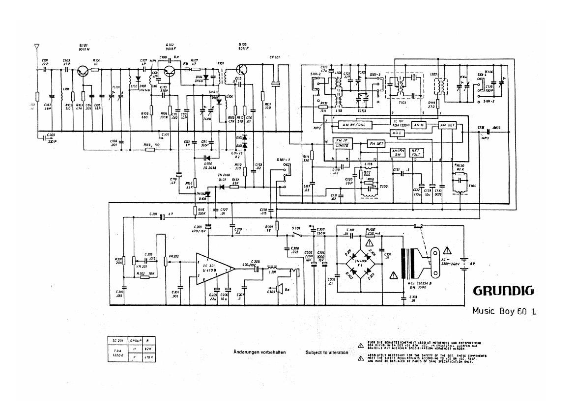 Grundig Music Boy 60 L Schematic