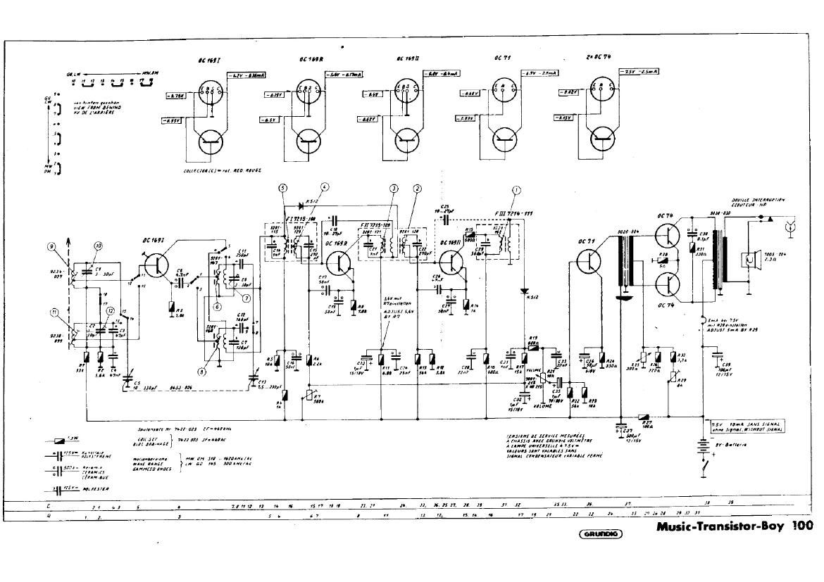 Grundig Music Transistor Boy 100 Schematic