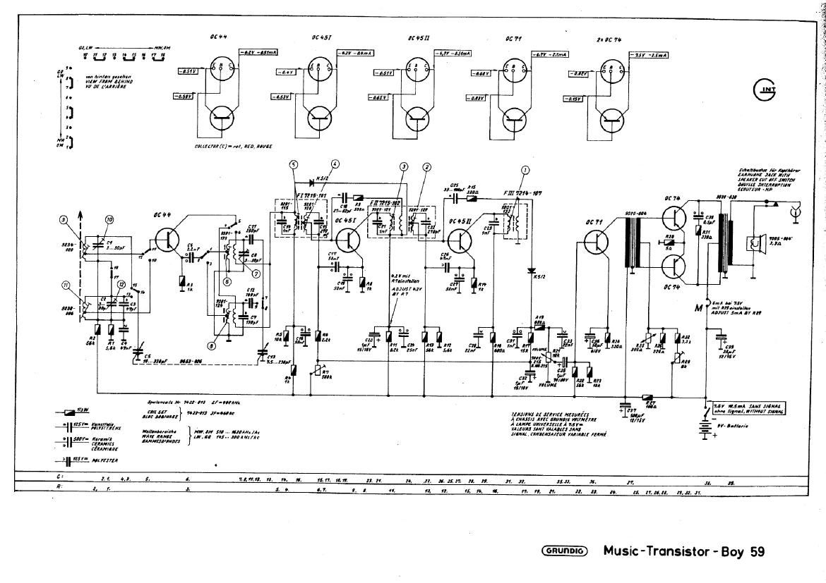 Grundig Music Transistor Boy 59 Schematic
