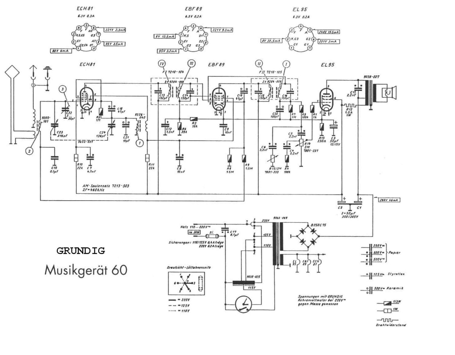 Grundig Musikgerat 60 Schematic