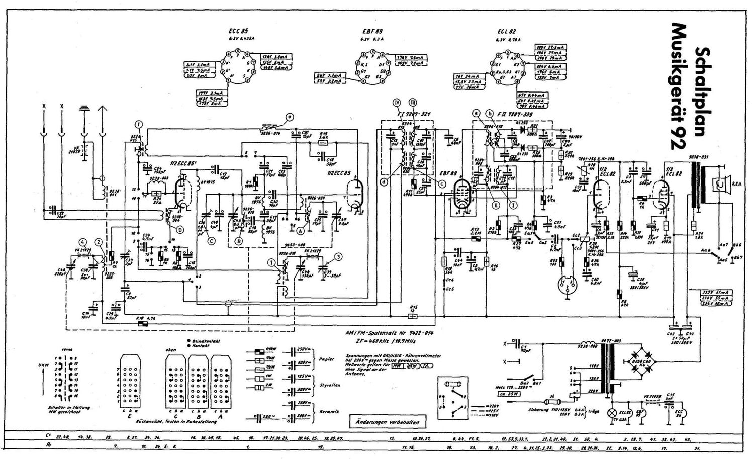 Grundig Musikgerat 92 Schematic