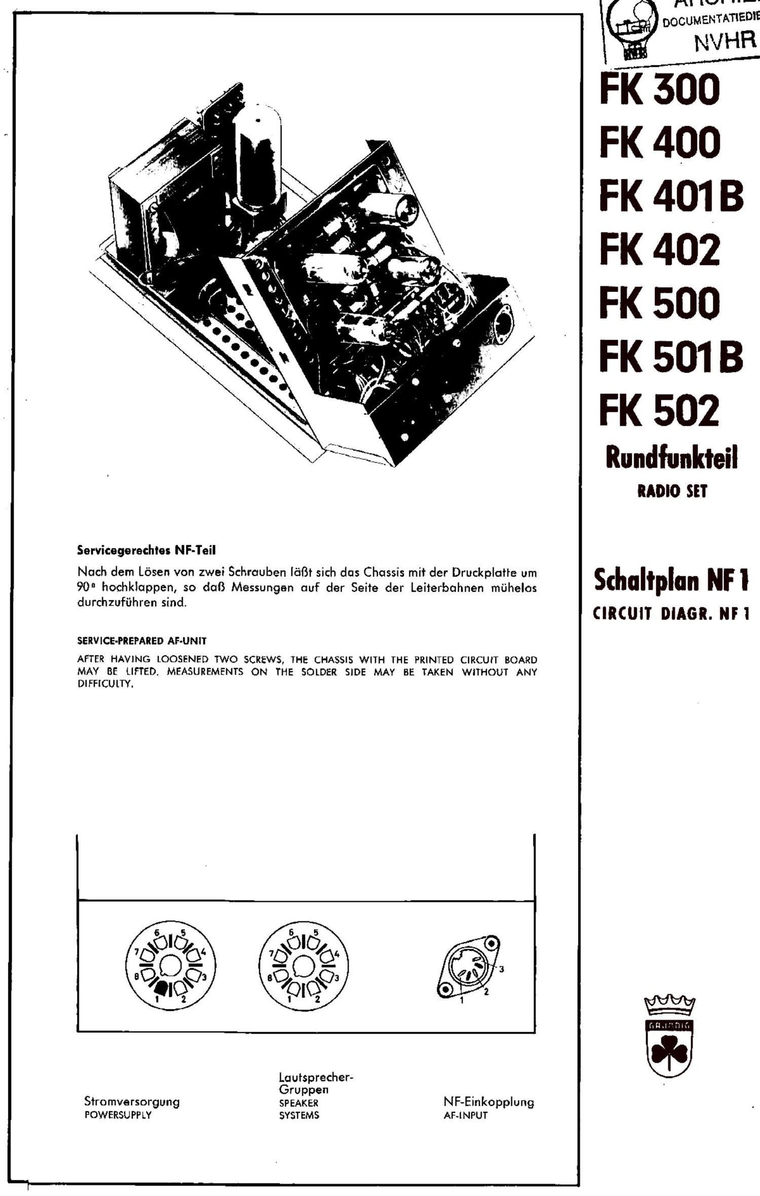 Grundig NF 1 Schematic 3