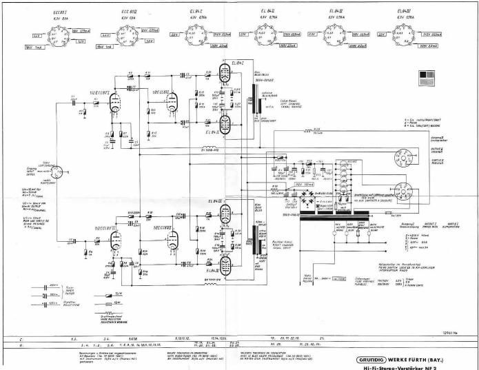 Grundig NF 2 Schematic