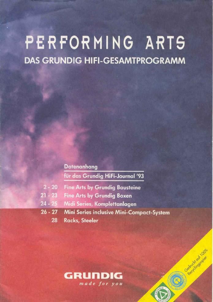 Grundig Performing Arts 1993