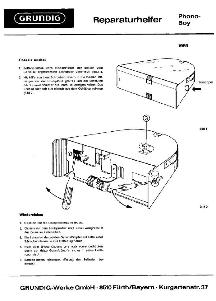 Grundig Phono Boy Service Manual