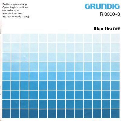 Grundig R 3000 3 Owners Manual