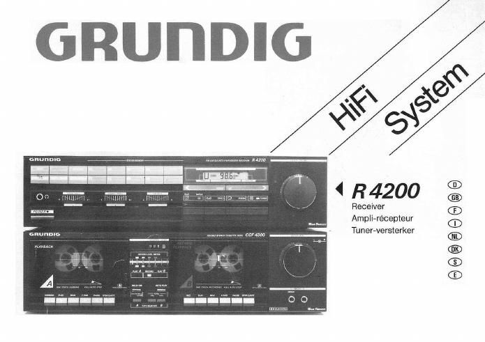 Grundig R 4200 Owners Manual
