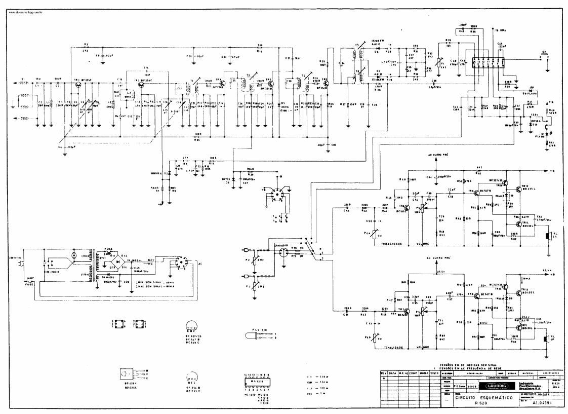 Grundig R 620 Schematic