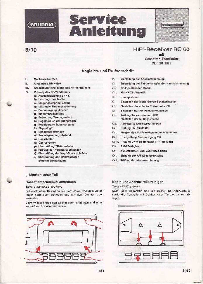Grundig RC 60 Service Manual