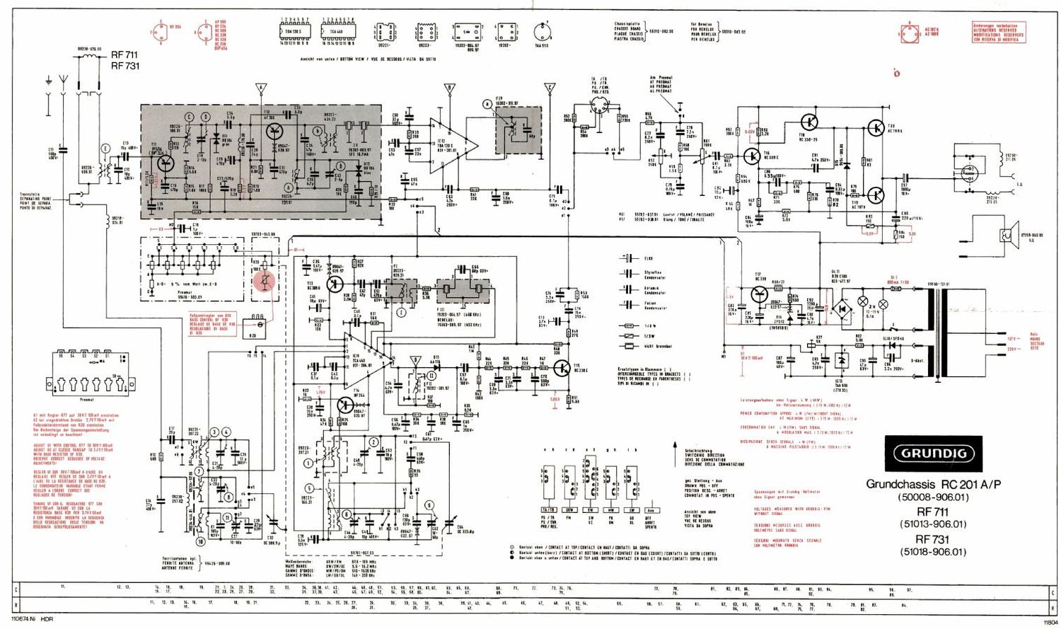 Grundig RF 731 Schematic