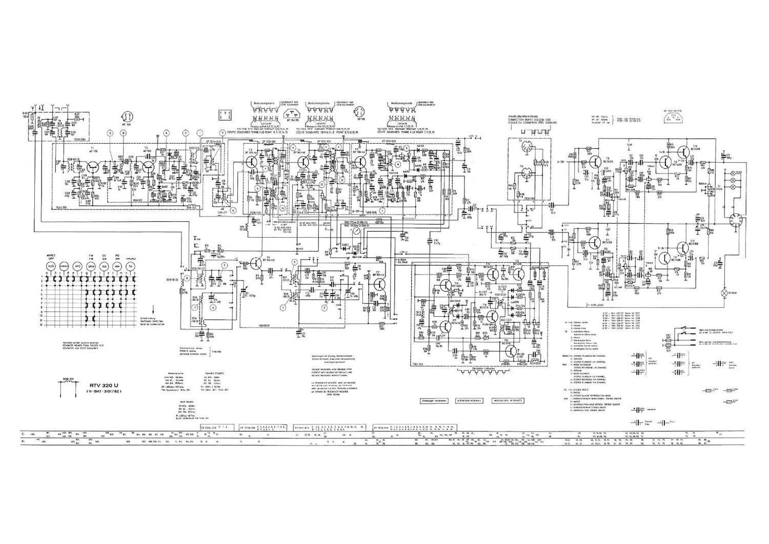 Grundig RTV 320U Schematic