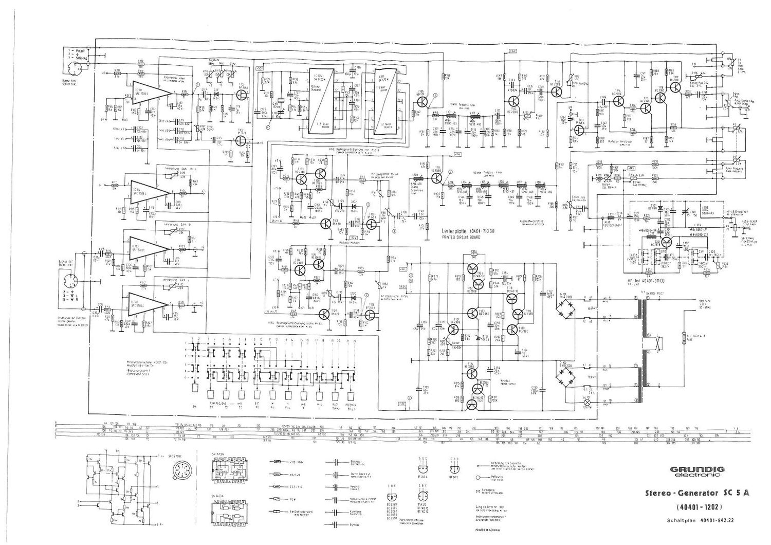 Grundig SC 5 A Schematic