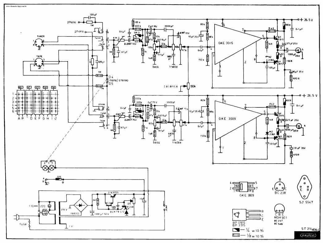 Grundig ST 211 C Schematic