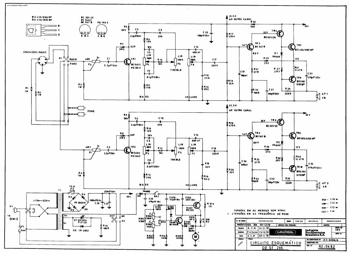 Grundig ST 295 Schematic