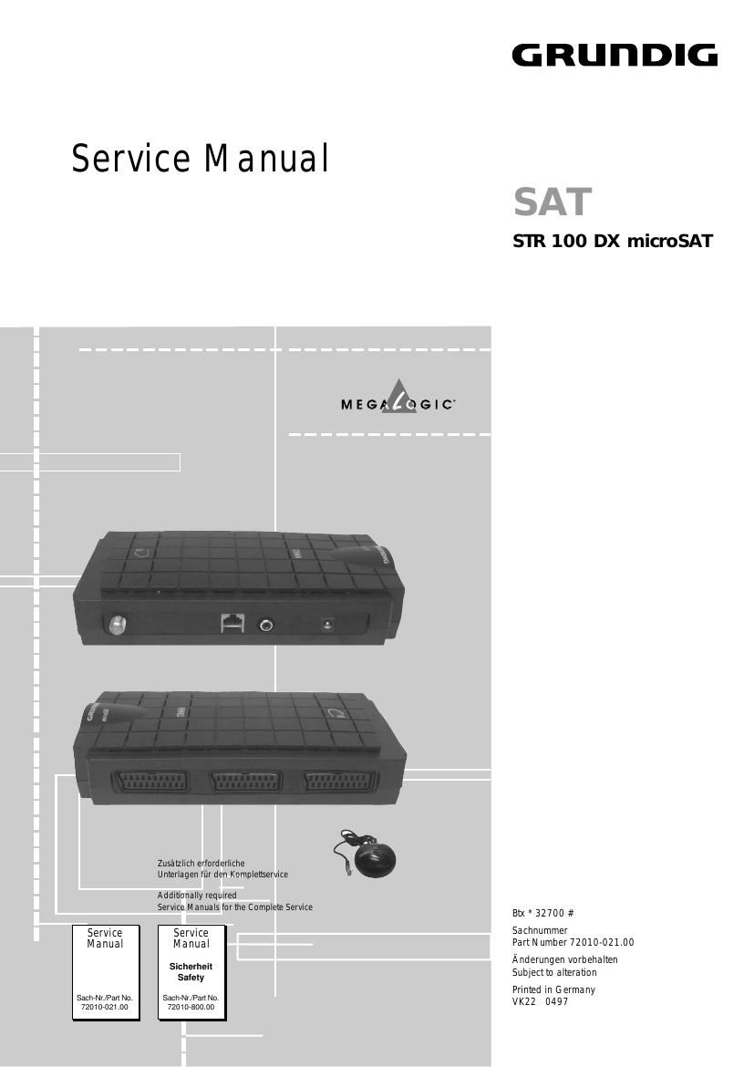 Grundig STR 100 DX Service Manual