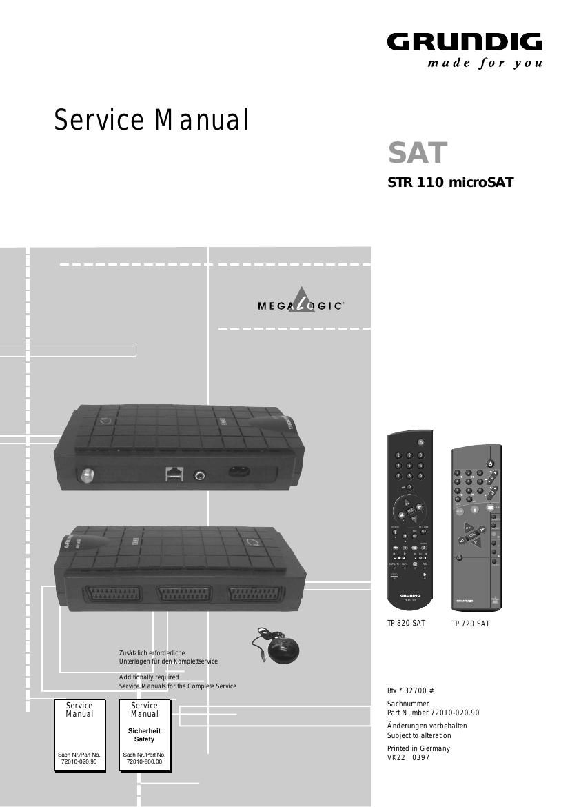 Grundig STR 110 Service Manual