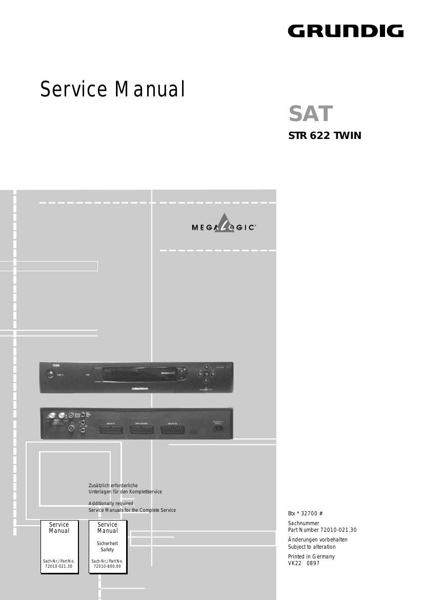 Grundig STR 622 TWIN Service Manual