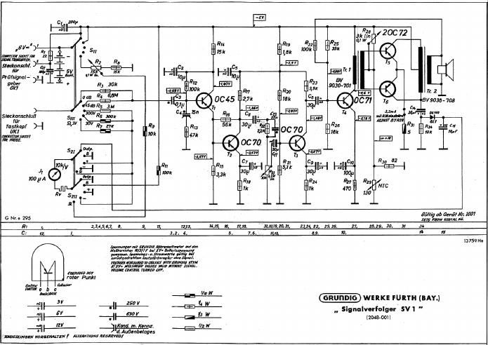 Grundig SV 1 Schematic