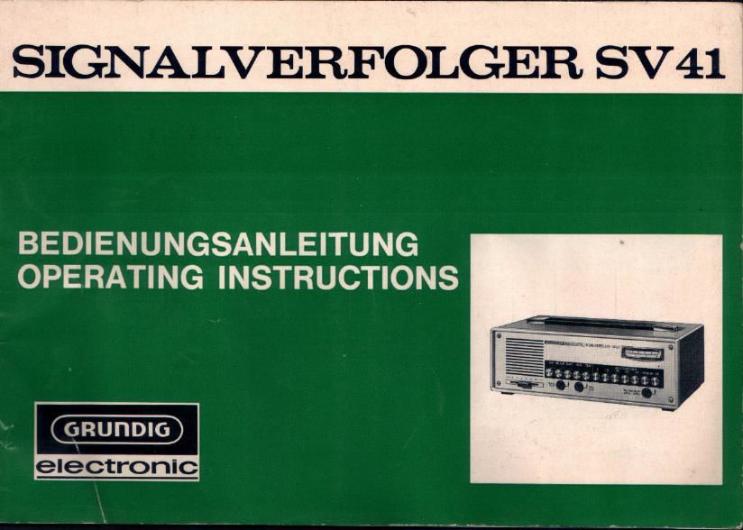 Grundig SV 41 Service Manual