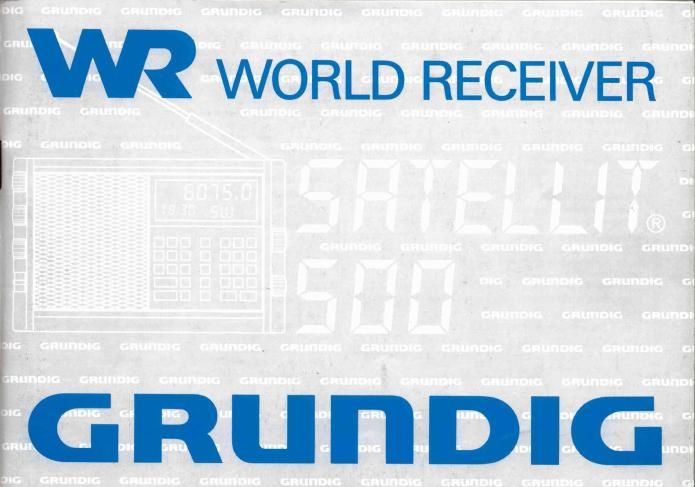 Grundig Satellit 500 Owners Manual