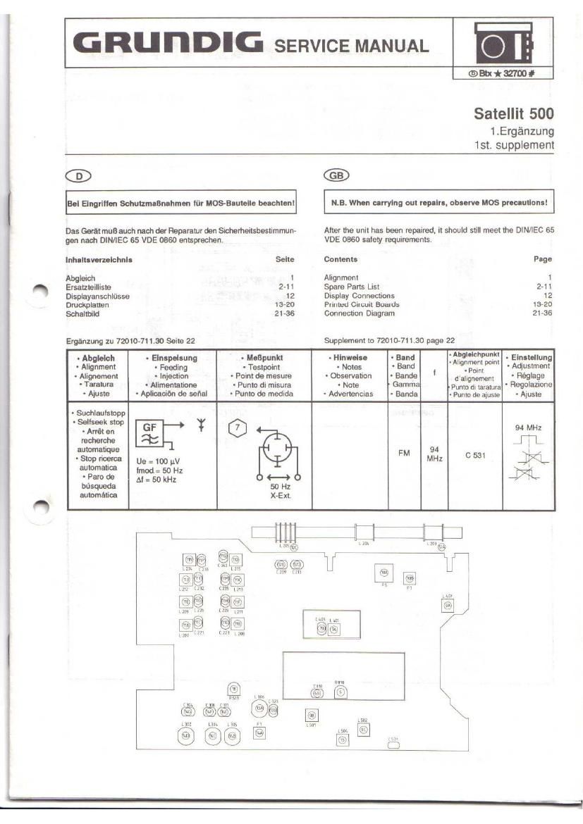 Grundig Satellit 500 Service Manual 2