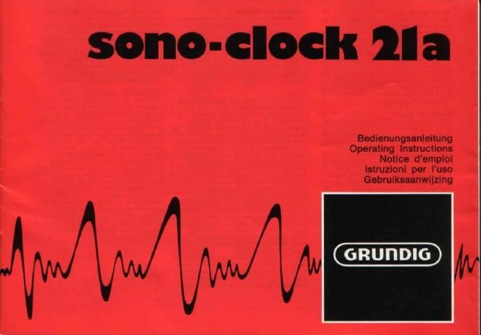 Grundig Sonoclock 21 A Schematic