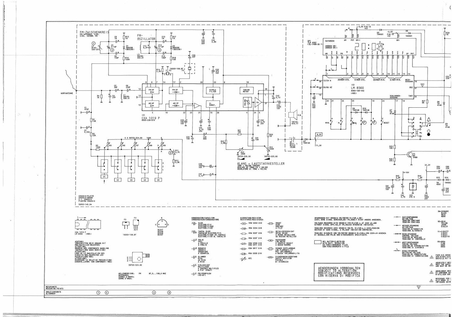 Grundig Sonoclock 700 Schematic