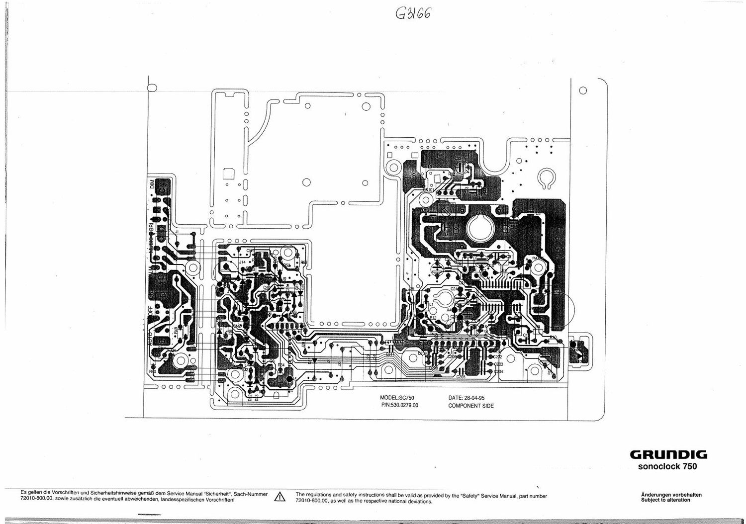 Grundig Sonoclock 750 Schematic