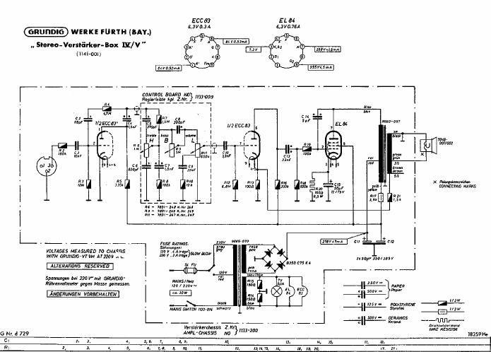 Grundig Stereo V Box IV Schematic