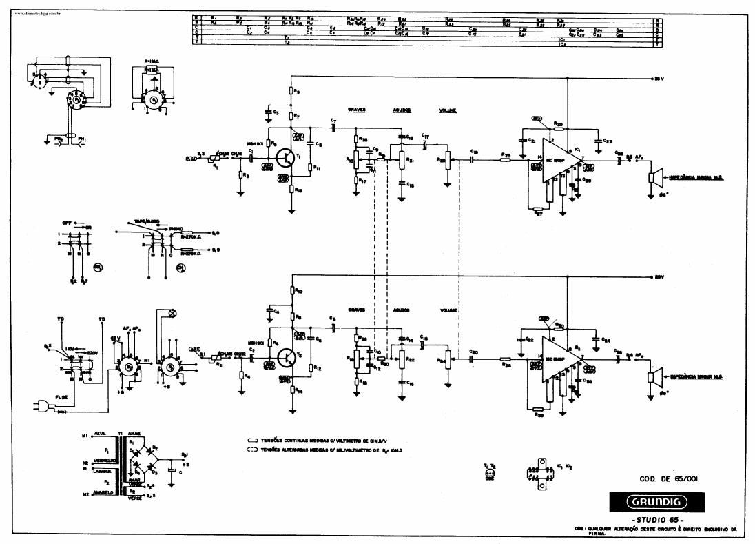 Grundig Studio 65 Schematic