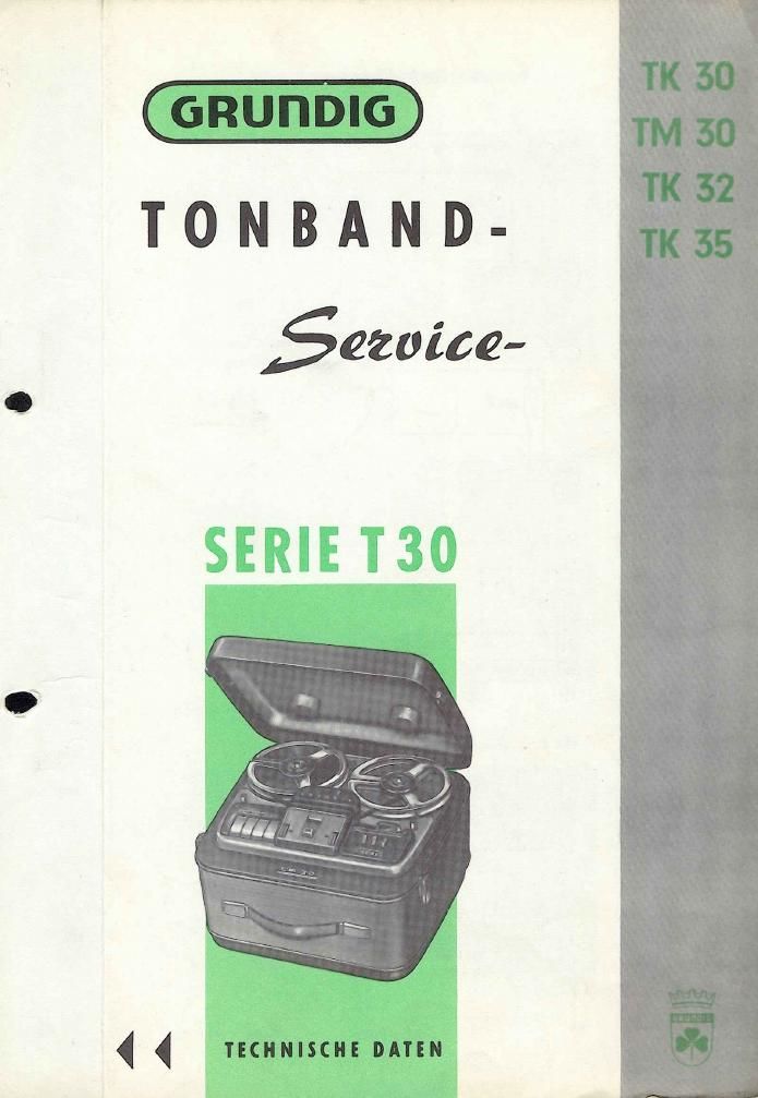 Grundig T 30 Brochure