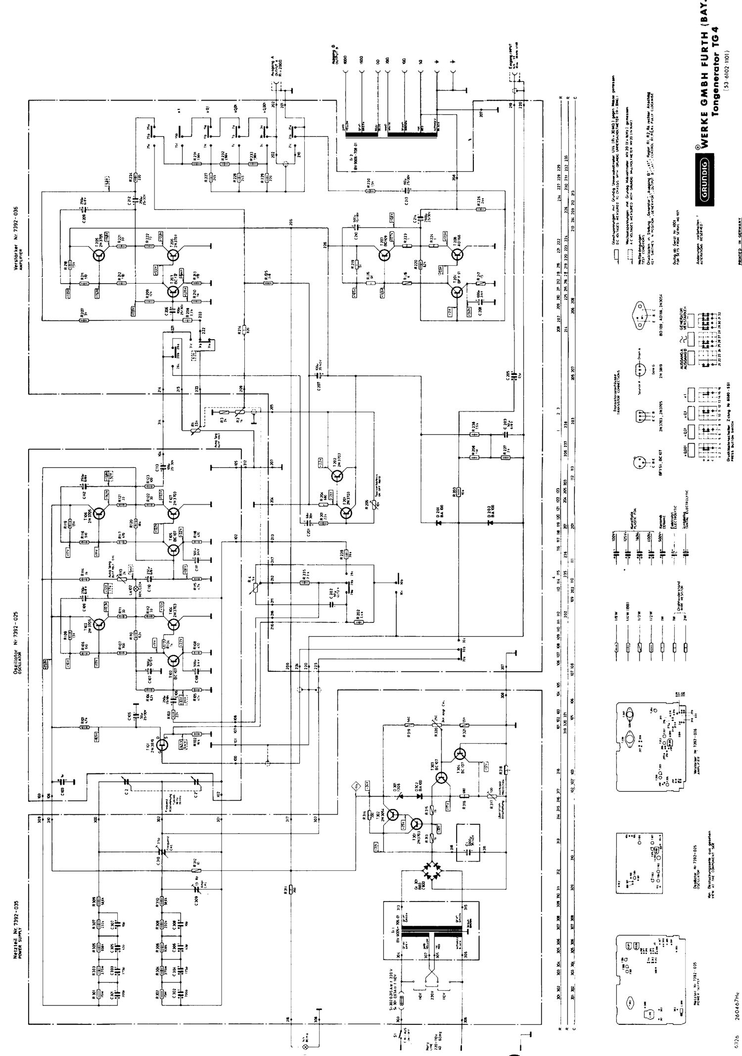 Grundig TG 4 Schematic