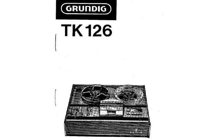 Grundig TK 126 Owners Manual