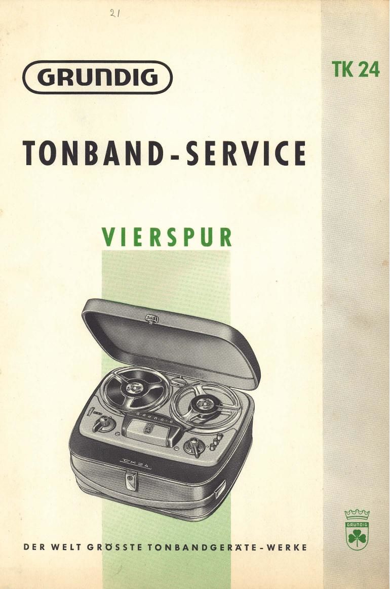 Grundig TK 24 Service Manual