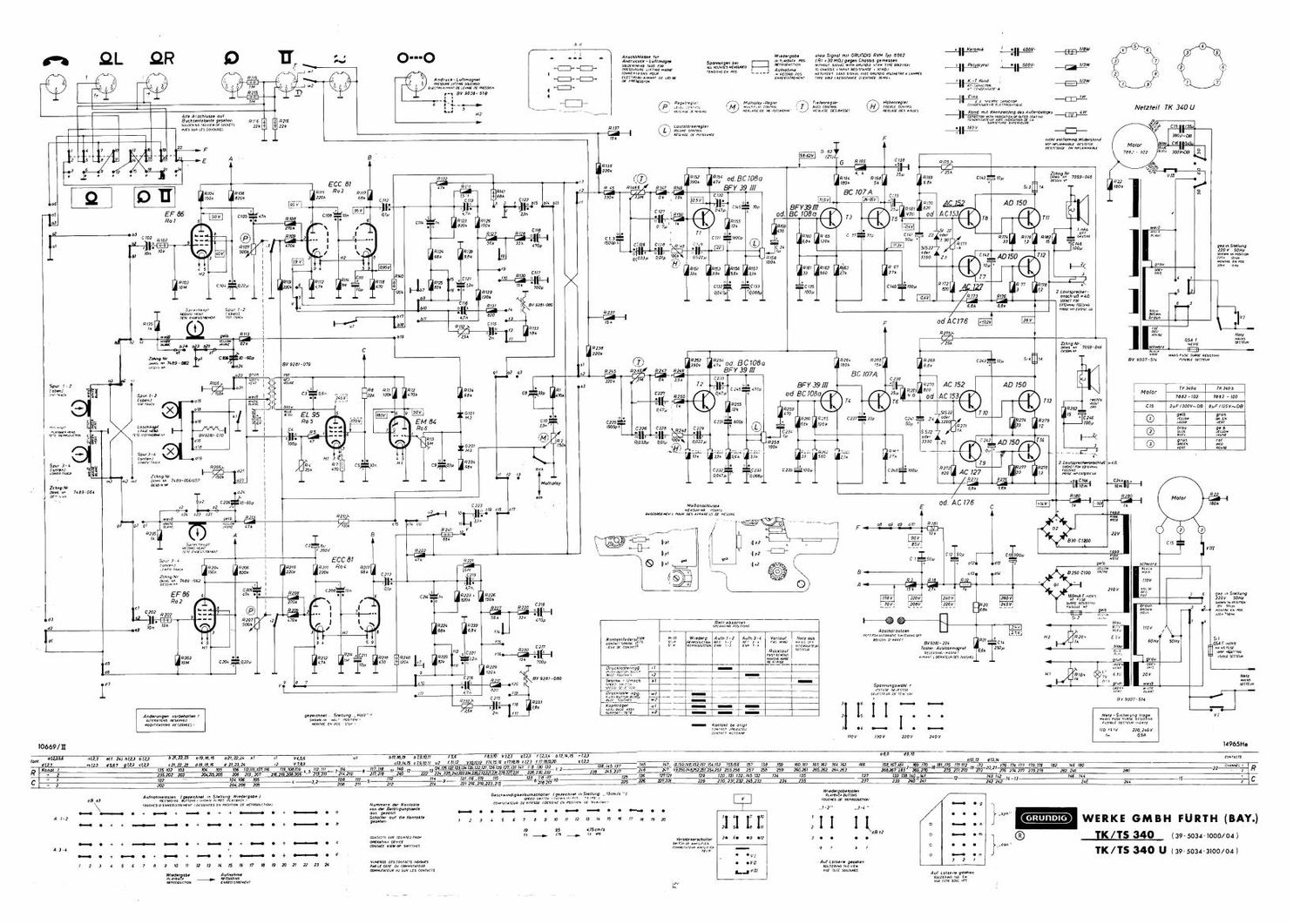 Grundig TK 340 Schematic 2