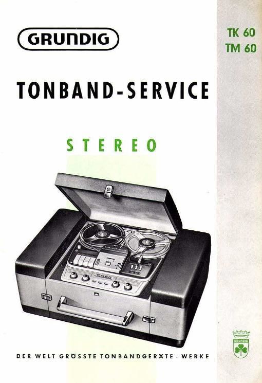 Service Manual for Grundig TK 60 Tm 60 