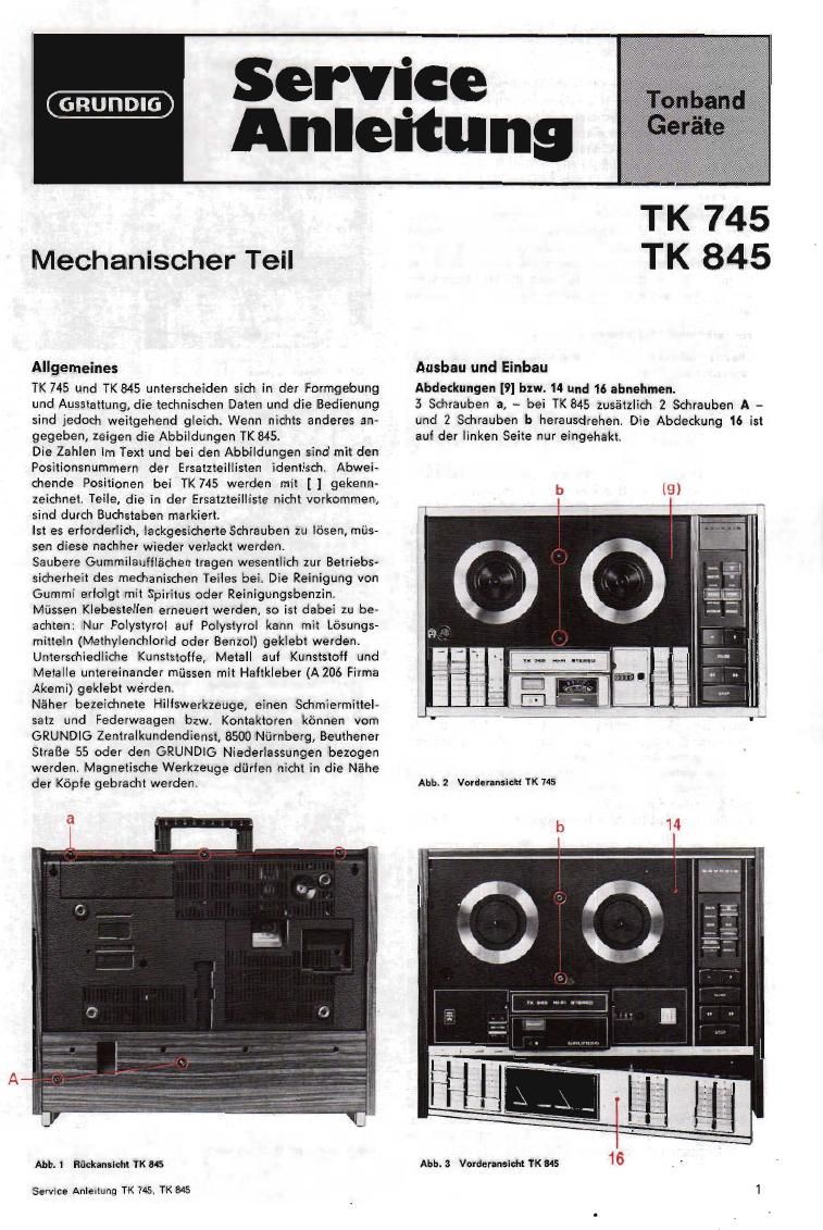 download grundig tk 600 service manual free