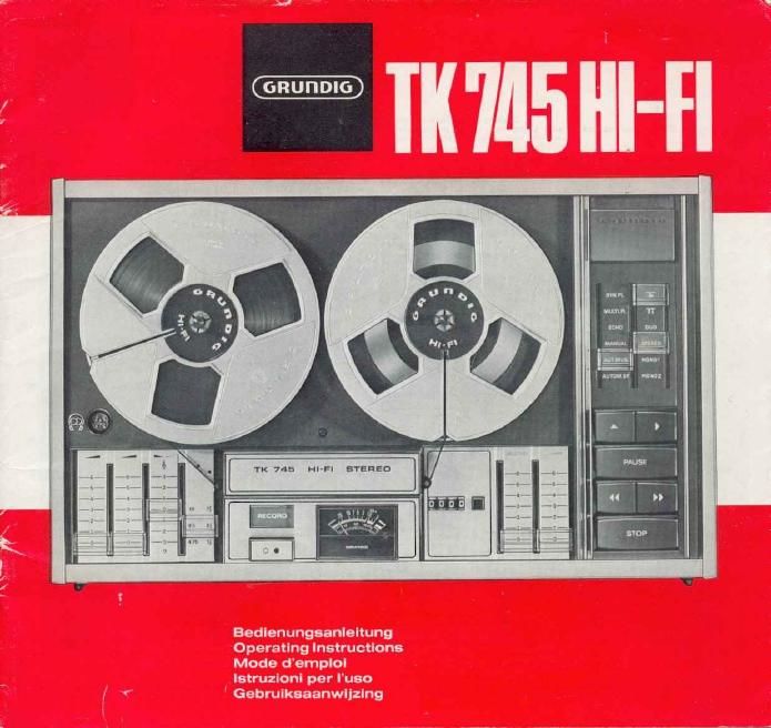 Grundig TK 745 Owners Manual