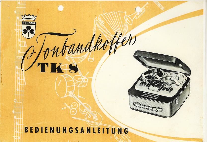 Grundig TK 8 Owners Manual