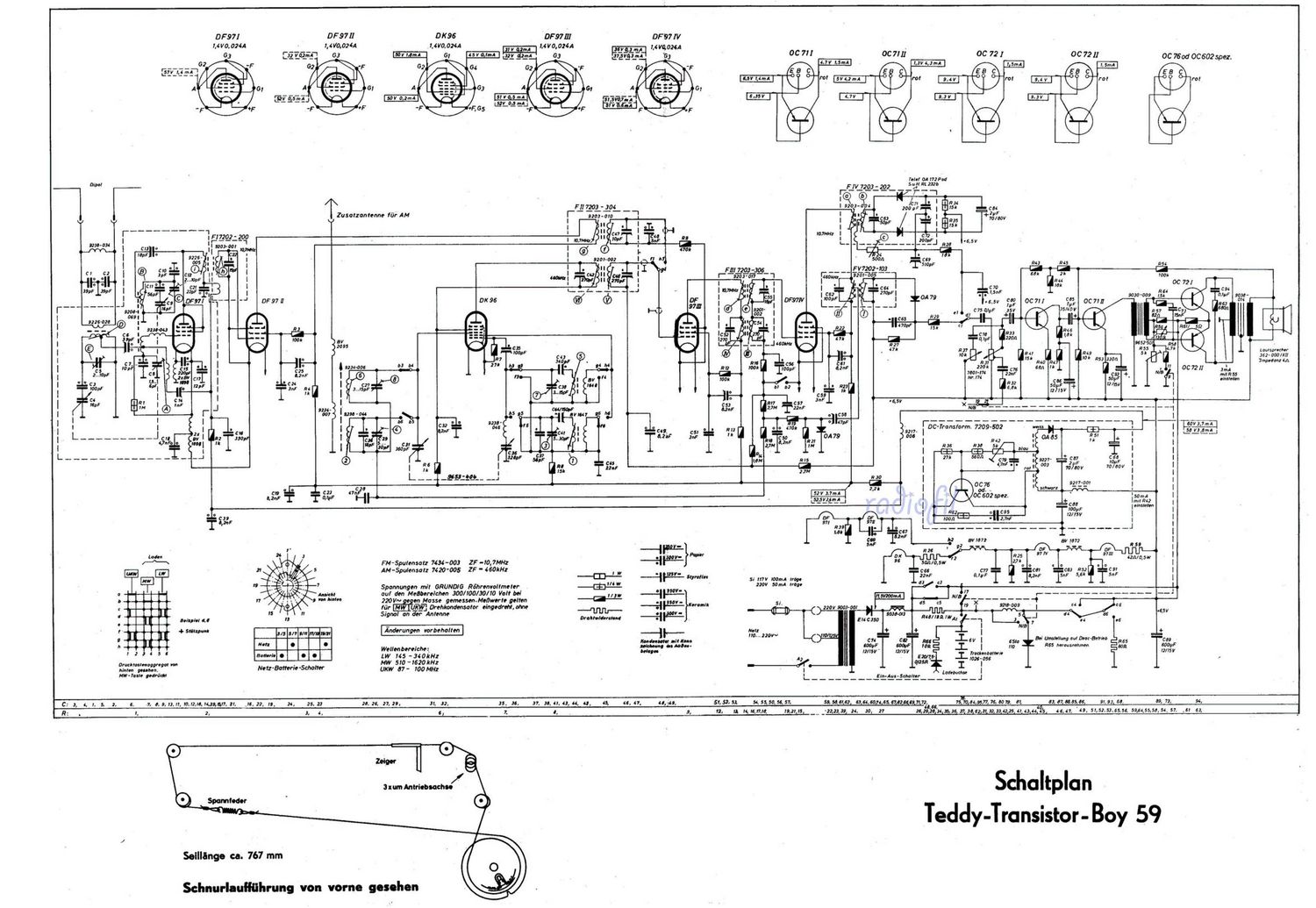 Grundig Teddy Transistor Boy Schematic