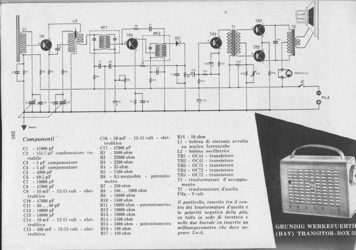 Grundig Transistor Box 59 Schematic