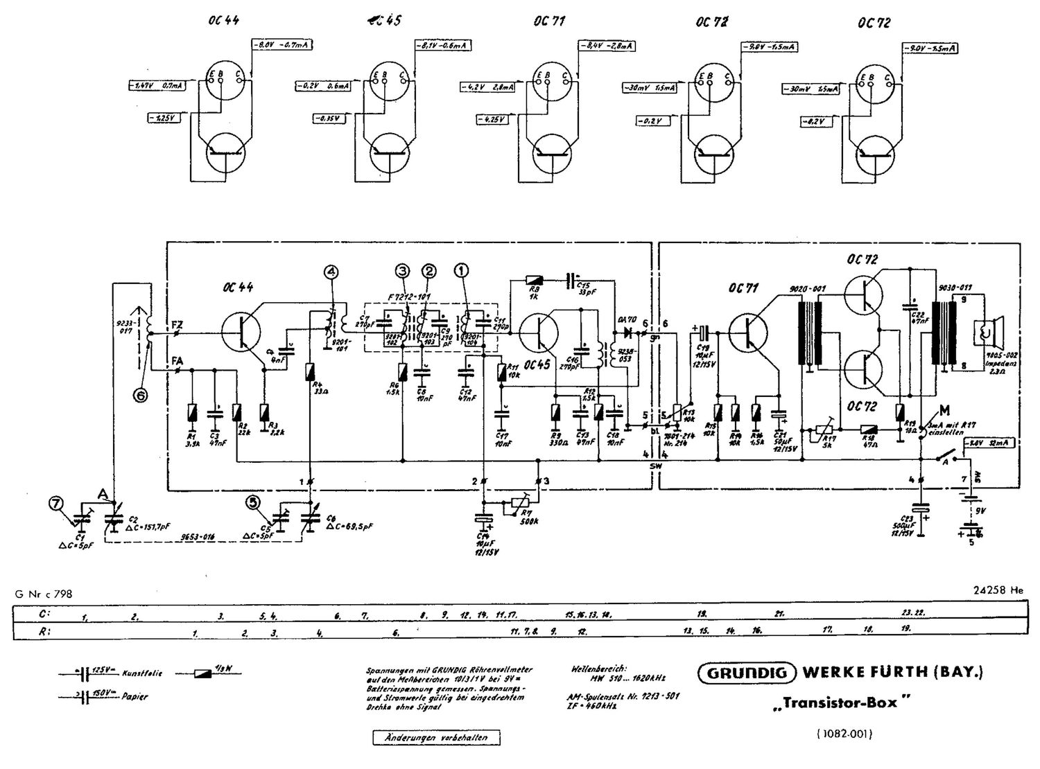 Grundig Transistor Box Schematic