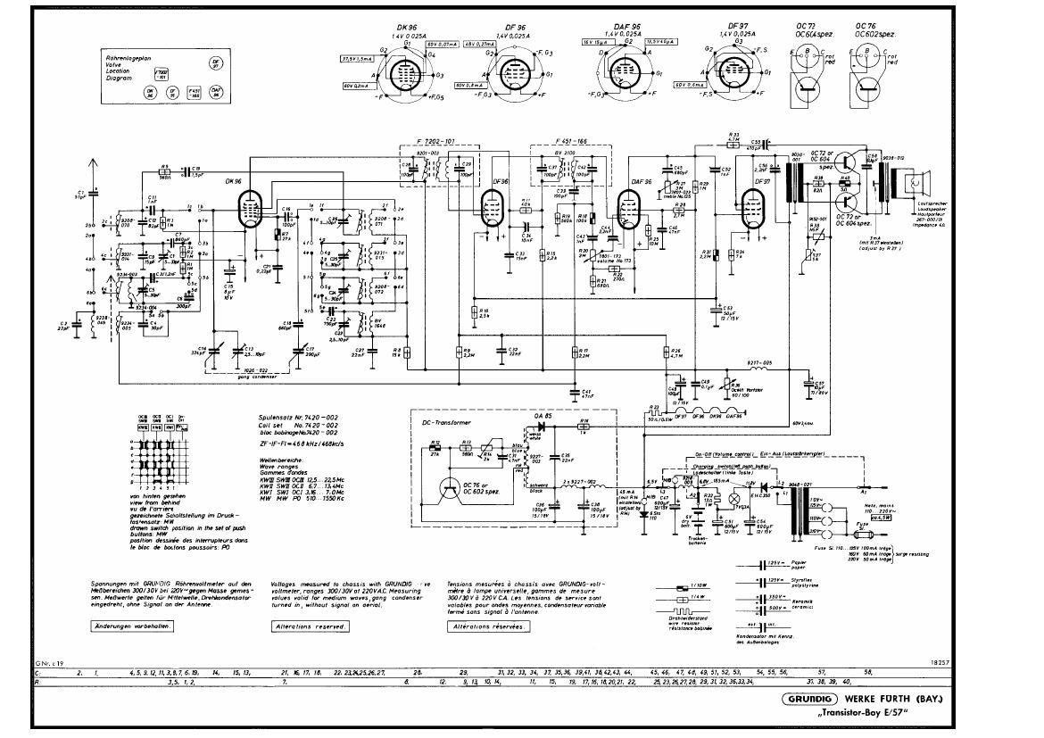 Grundig Transistor Boy 57 E Schematic