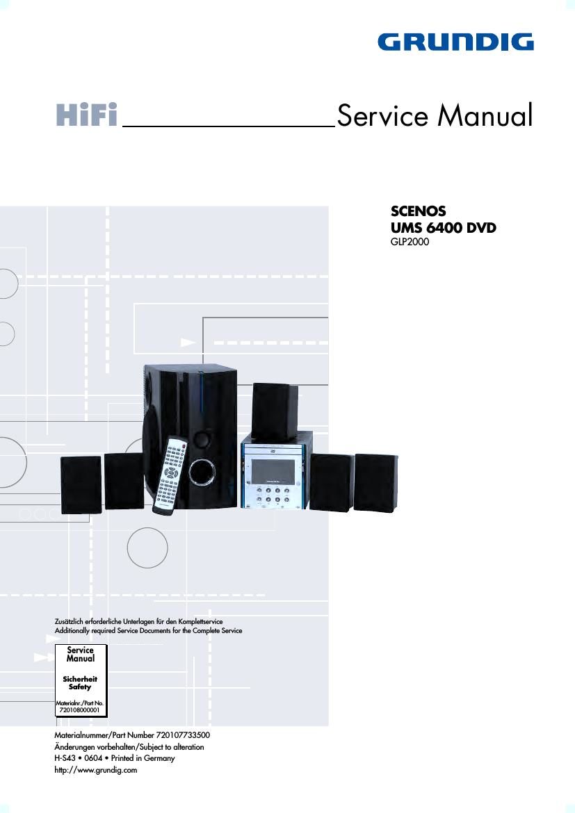 Grundig UMS 6400 DVD Service Manual
