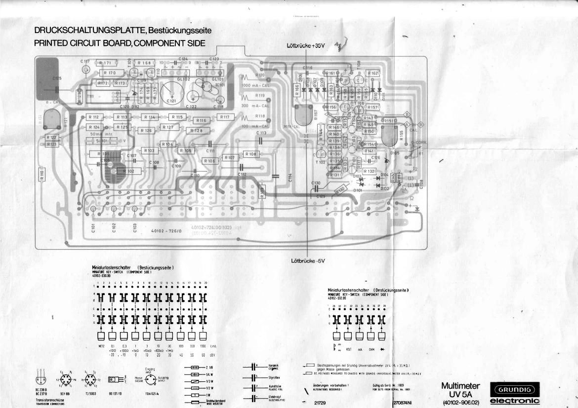 Grundig UV 5 A Service Manual