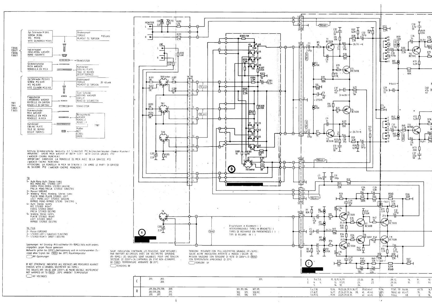 Grundig V 2000 Schematics